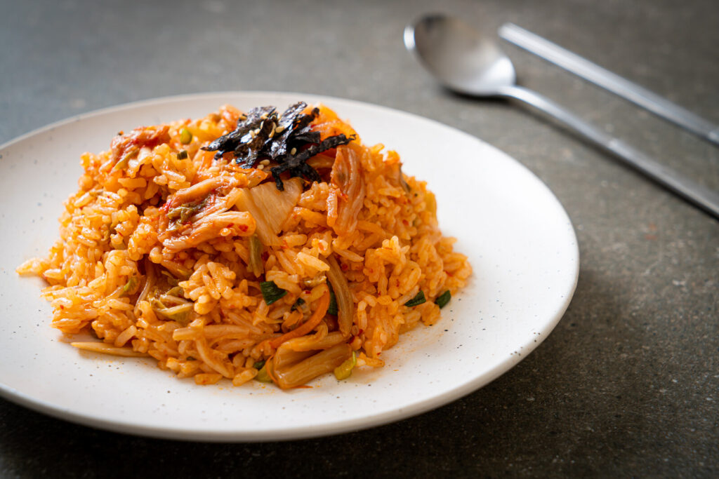 Kimchi Bokkeumbap or kimchi fried rice, one of the best rice dishes