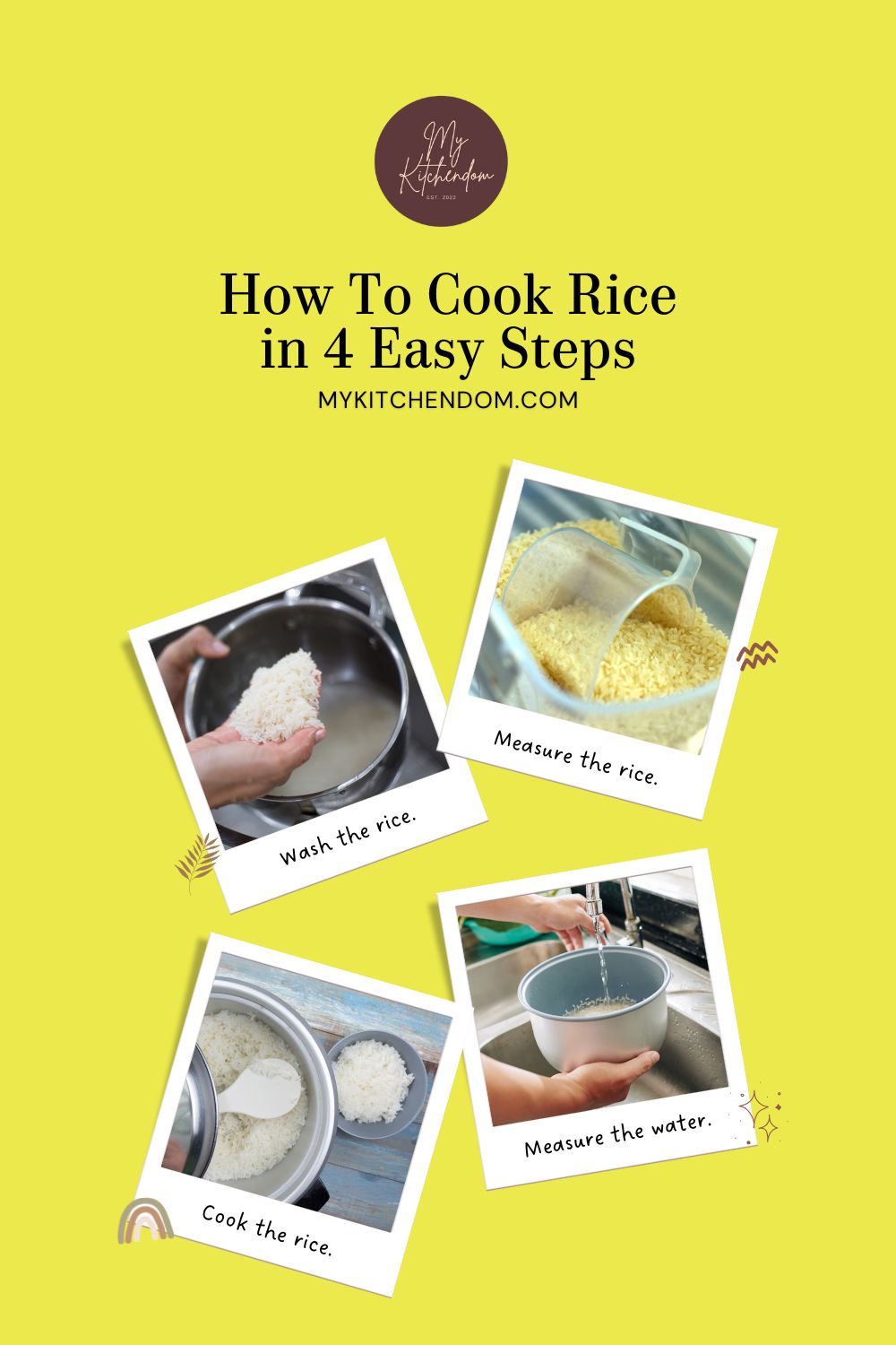 How To Cook Rice in 4 Easy Steps by My Kitchendom