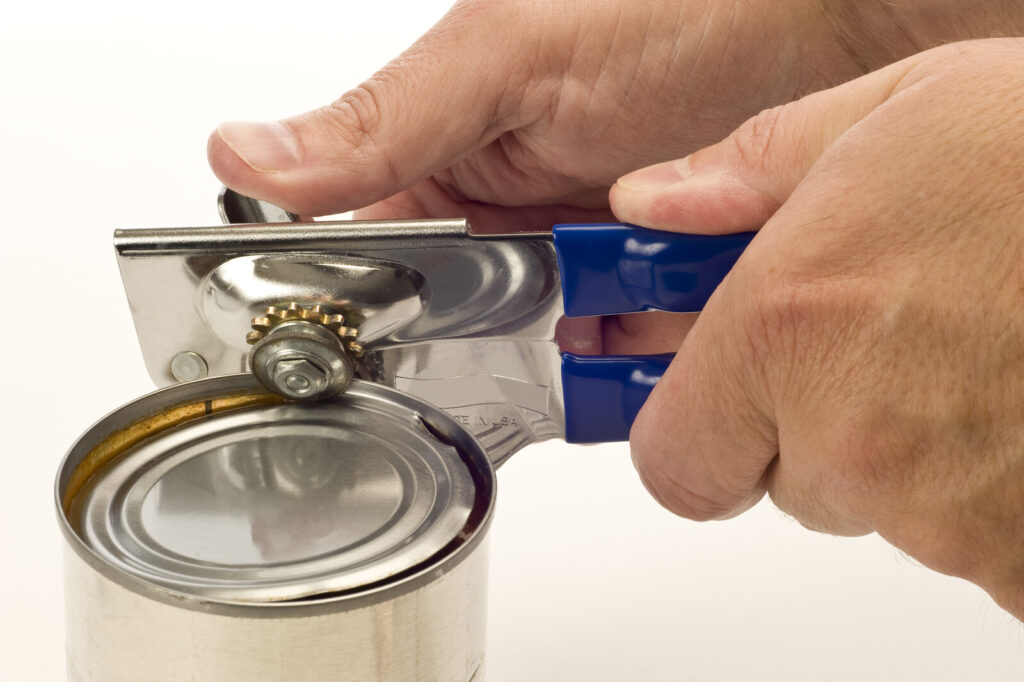 can opener, one of the kitchen tools in the list