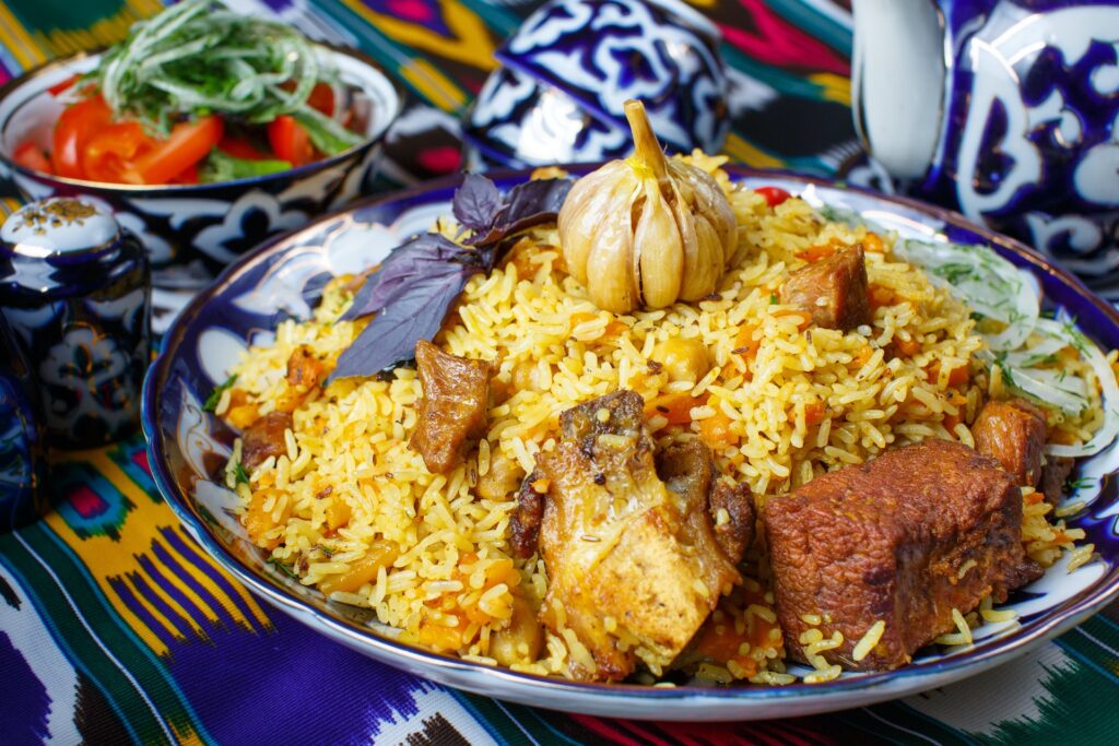 a beautifully plated rice dish