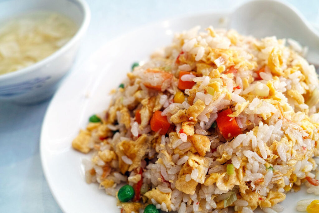 a plate of fried rice, representing the article "10 Easy To Cook Breakfast To Start Your Day" by My Kitchendom